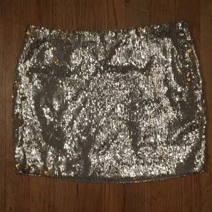 Reversible Sequin Skirt